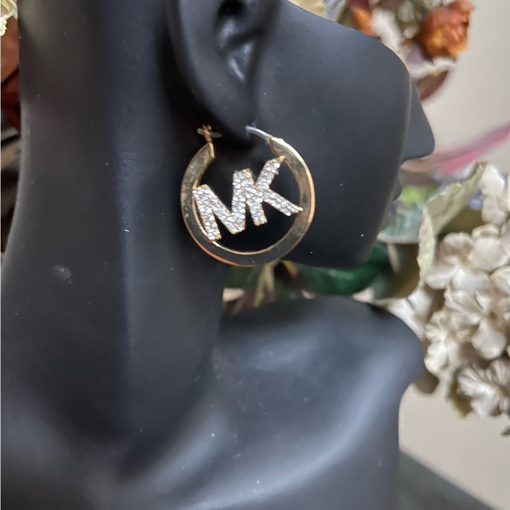 Michael Kors Gold and Silver Hoop Earrings
